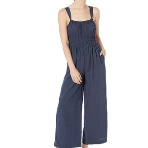 Madewell Deep Blue Sleeveless Jumpsuit